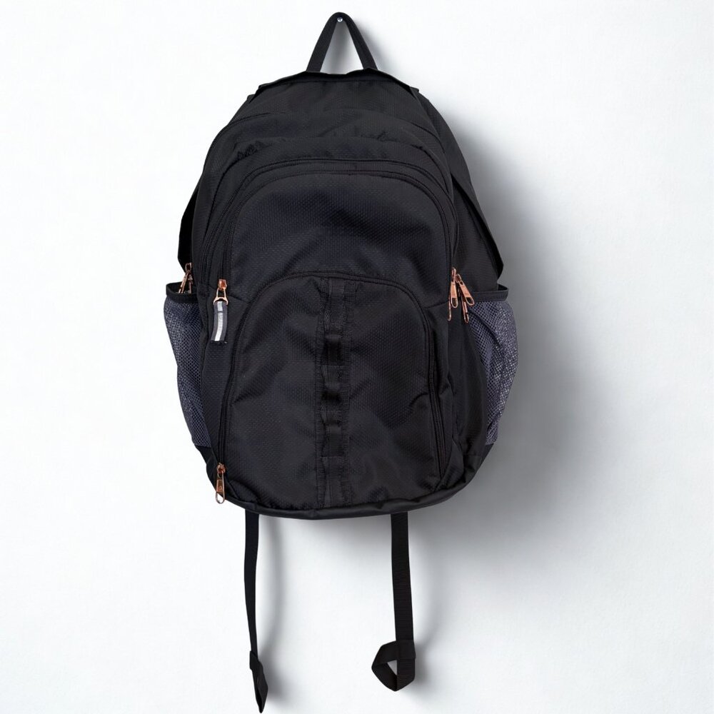 Adidas XL Backpack Dark Gray with Rose Gold Zippers Laptop Compartment School